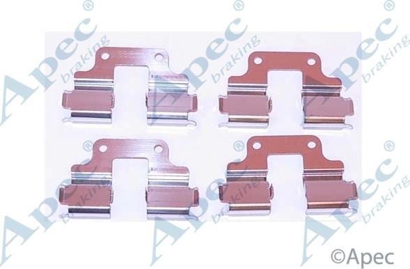 APEC KIT1174 - Set accesorii, placute frana - allinparts.ro