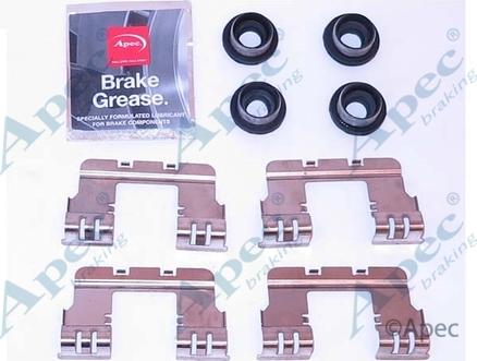 APEC KIT1170 - Set accesorii, placute frana allinparts.ro