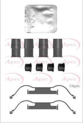 APEC KIT1352 - Set accesorii, placute frana allinparts.ro