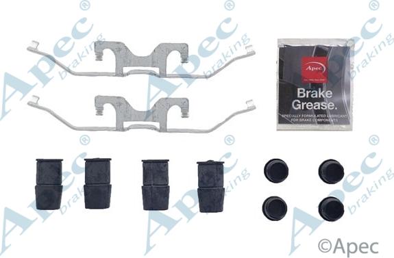 APEC KIT1311 - Set accesorii, placute frana allinparts.ro