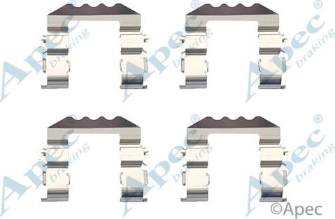 APEC KIT1318 - Set accesorii, placute frana allinparts.ro