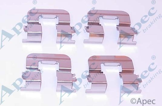 APEC KIT1294 - Set accesorii, placute frana allinparts.ro