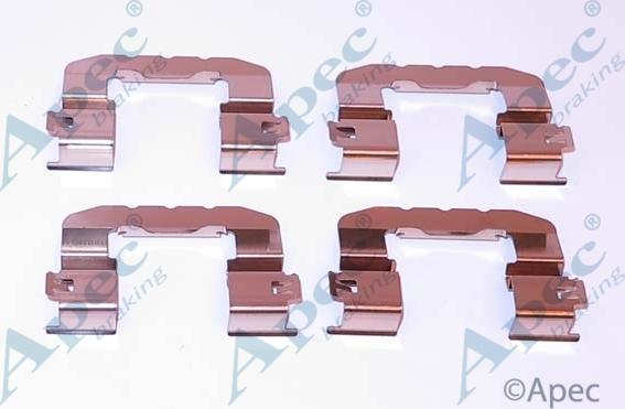 APEC KIT1295 - Set accesorii, placute frana allinparts.ro