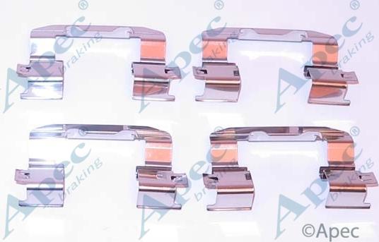APEC KIT1291 - Set accesorii, placute frana allinparts.ro