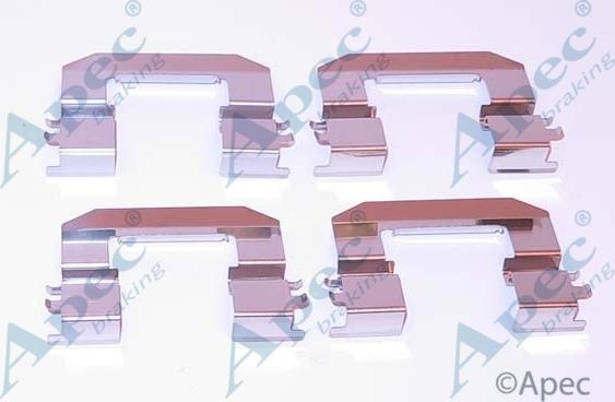 APEC KIT1293 - Set accesorii, placute frana allinparts.ro