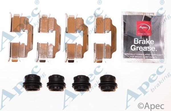 APEC KIT1257 - Set accesorii, placute frana allinparts.ro