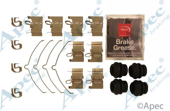 APEC KIT1265 - Set accesorii, placute frana allinparts.ro