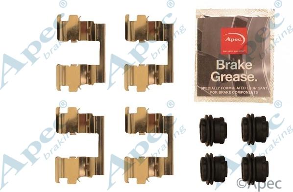 APEC KIT1268 - Set accesorii, placute frana - allinparts.ro