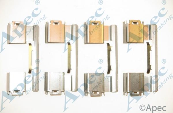 APEC KIT1209 - Set accesorii, placute frana allinparts.ro