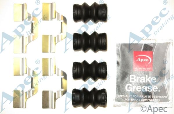 APEC KIT1214 - Set accesorii, placute frana allinparts.ro