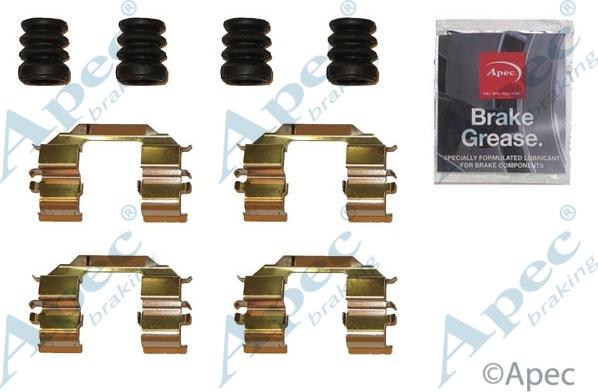 APEC KIT1284 - Set accesorii, placute frana - allinparts.ro