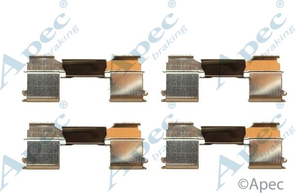 APEC KIT1281 - Set accesorii, placute frana - allinparts.ro