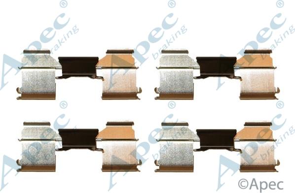 APEC KIT1283 - Set accesorii, placute frana - allinparts.ro