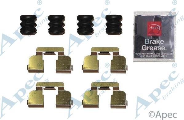 APEC KIT1282 - Set accesorii, placute frana allinparts.ro
