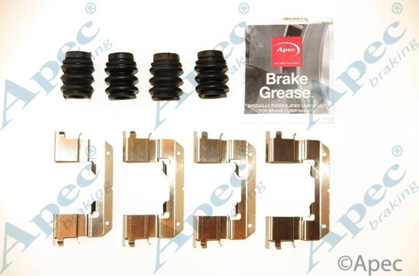 APEC KIT1234 - Set accesorii, placute frana allinparts.ro