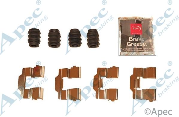 APEC KIT1236 - Set accesorii, placute frana allinparts.ro