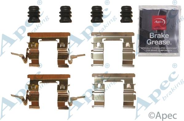 APEC KIT1275 - Set accesorii, placute frana allinparts.ro