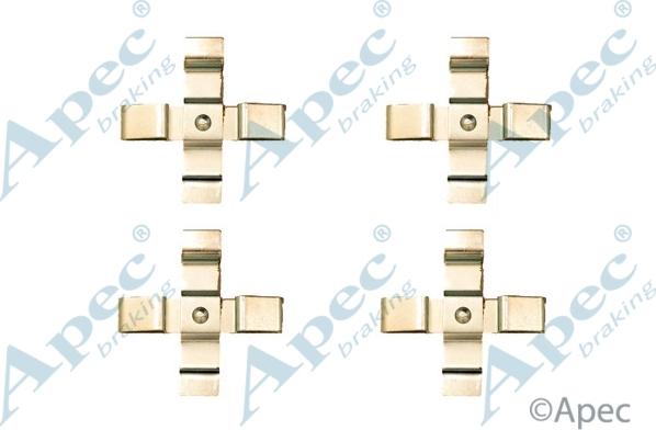 APEC KIT1271 - Set accesorii, placute frana - allinparts.ro