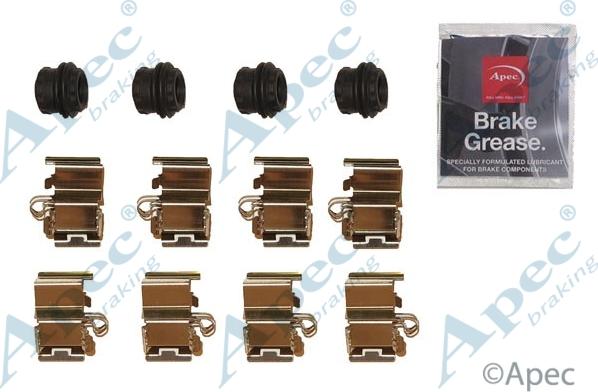 APEC KIT1272 - Set accesorii, placute frana - allinparts.ro