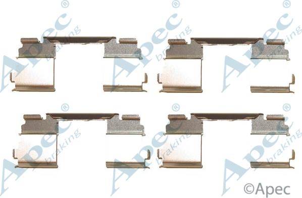 APEC KIT1277 - Set accesorii, placute frana - allinparts.ro