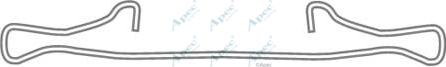 APEC KIT306 - Set accesorii, placute frana allinparts.ro