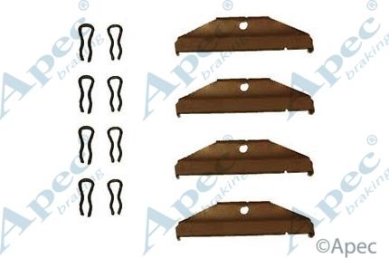 APEC KIT300 - Set accesorii, placute frana - allinparts.ro