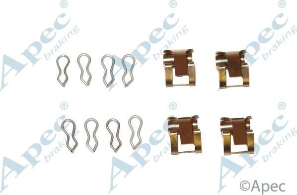 APEC KIT318 - Set accesorii, placute frana allinparts.ro