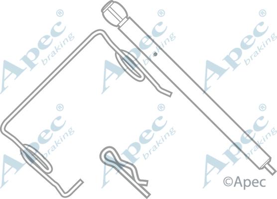 APEC KIT313 - Set accesorii, placute frana - allinparts.ro