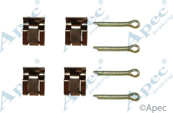 APEC KIT244 - Set accesorii, placute frana allinparts.ro