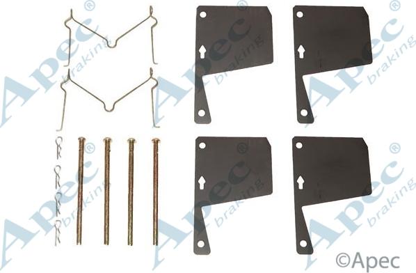 APEC KIT246 - Set accesorii, placute frana allinparts.ro