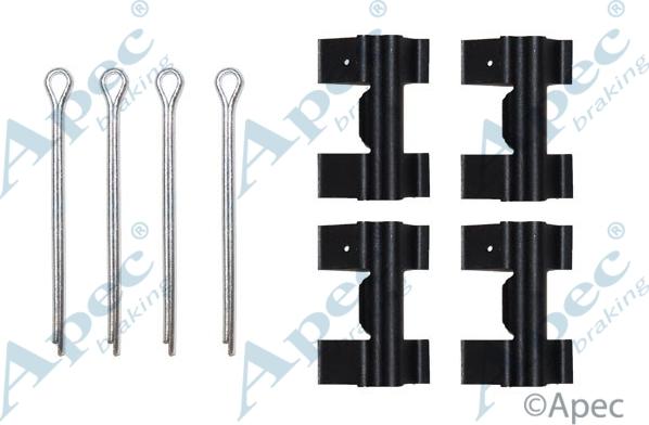 APEC KIT248 - Set accesorii, placute frana allinparts.ro
