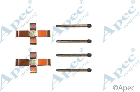 APEC KIT243 - Set accesorii, placute frana allinparts.ro