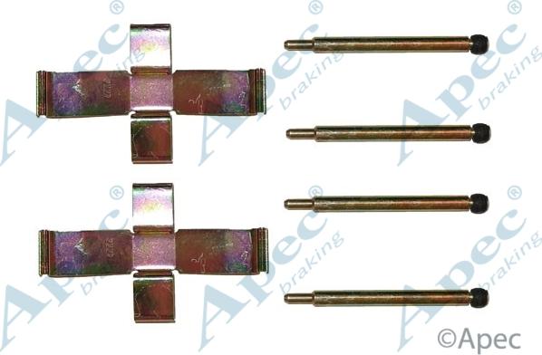 APEC KIT247 - Set accesorii, placute frana - allinparts.ro