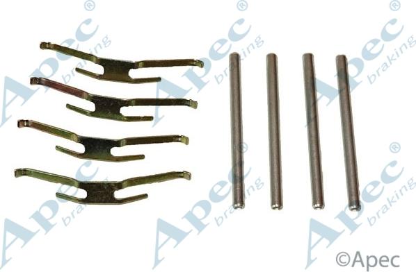 APEC KIT256 - Set accesorii, placute frana allinparts.ro