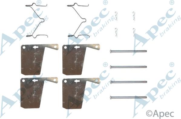 APEC KIT253 - Set accesorii, placute frana allinparts.ro