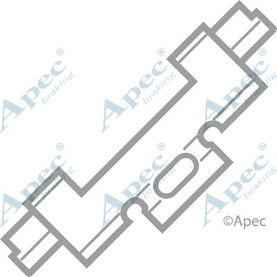APEC KIT269 - Set accesorii, placute frana allinparts.ro
