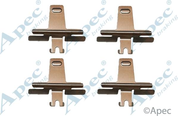 APEC KIT266 - Set accesorii, placute frana allinparts.ro