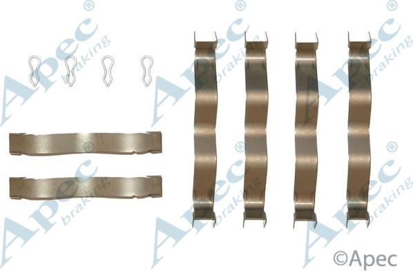 APEC KIT268 - Set accesorii, placute frana allinparts.ro