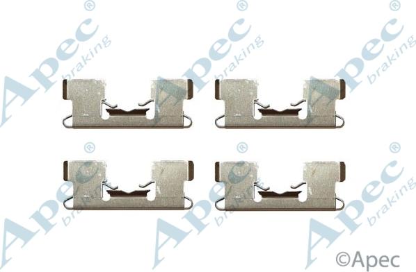 APEC KIT262 - Set accesorii, placute frana allinparts.ro