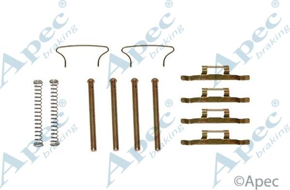 APEC KIT206 - Set accesorii, placute frana allinparts.ro