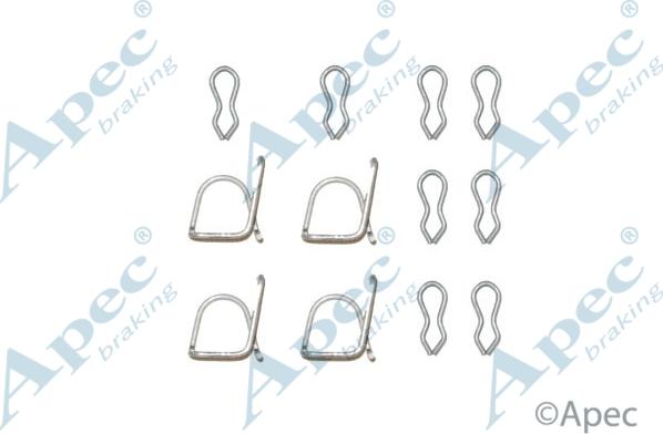 APEC KIT219 - Set accesorii, placute frana allinparts.ro
