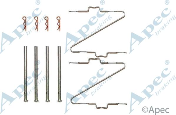 APEC KIT218 - Set accesorii, placute frana - allinparts.ro