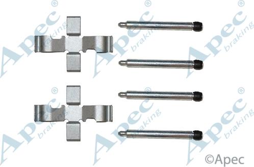 APEC KIT280 - Set accesorii, placute frana allinparts.ro