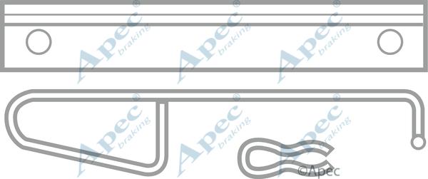 APEC KIT282 - Set accesorii, placute frana - allinparts.ro