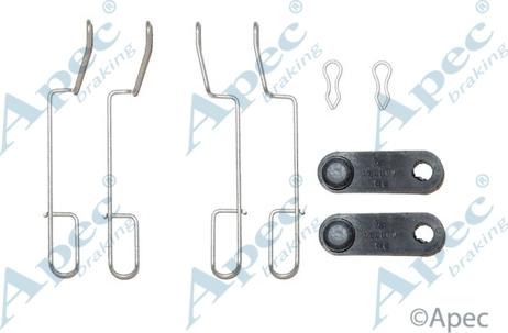 APEC KIT237 - Set accesorii, placute frana allinparts.ro