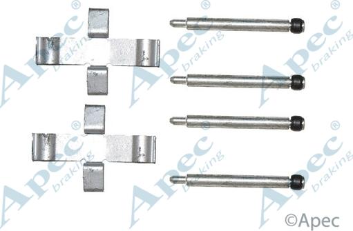 APEC KIT227 - Set accesorii, placute frana allinparts.ro