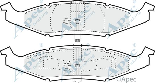 APEC PAD997 - Set placute frana,frana disc allinparts.ro