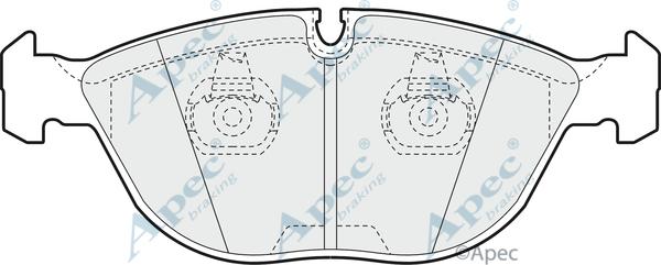 APEC PAD944 - Set placute frana,frana disc - allinparts.ro