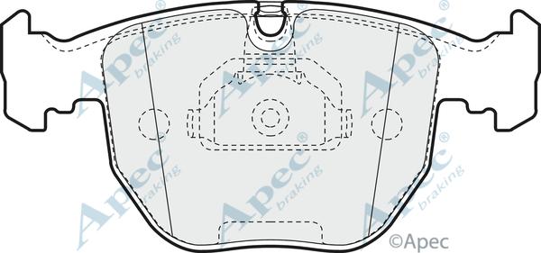 APEC PAD948 - Set placute frana,frana disc - allinparts.ro