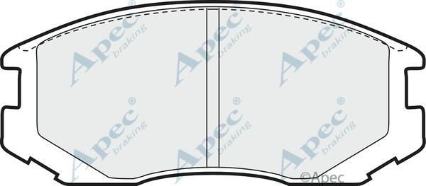 APEC PAD913 - Set placute frana,frana disc allinparts.ro